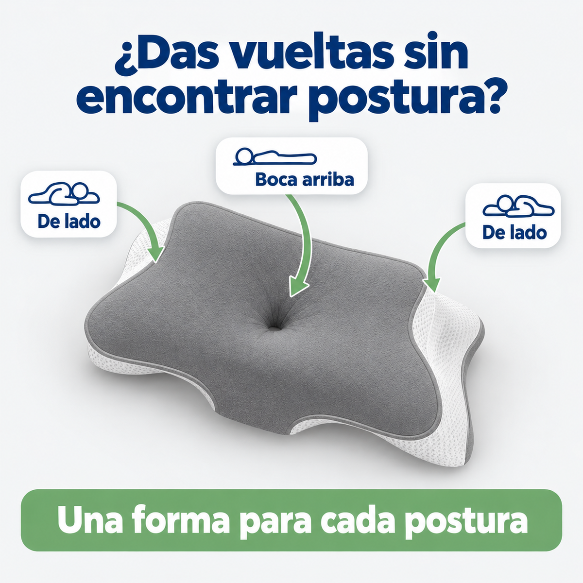 Una forma para cada postura: de lado y boca arriba